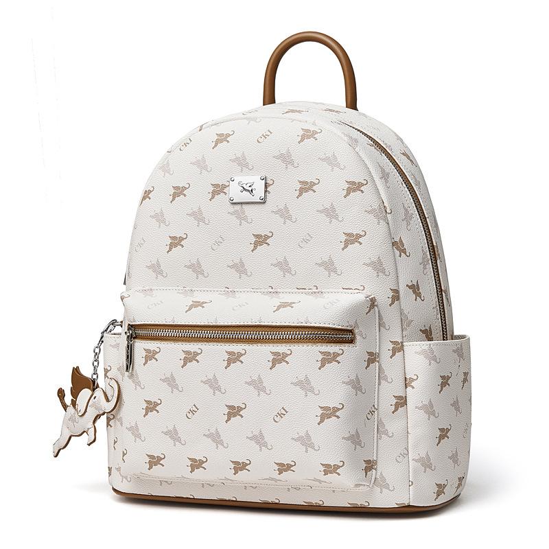 

Flying Elephant Printed Backpack Commuter Light College Student School Bag Sense Large Capacity Travel Backpack Urban Simple Soft Bag 31*13*36