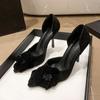 Fashion Pointed Toe Women Sandals Sexy High Heels Shoes Flower Fashion Elegant Pumps Heeled Shoes Woman 2025 New Trend Chaussures Femme