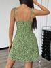 New sweet waist A-word foreign style short skirt European and American loose and thin casual dress