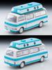 TOMYTEC Tomica Limited Vintage Neo Scale Nissan Caravan 1973 Finished Product 1/64 LV-N312a Camper, White/Light Blue, Model,