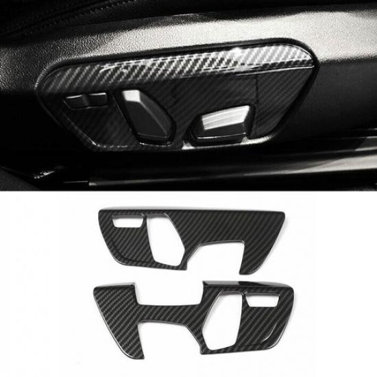 For BMW X1 F48 2016-2018 ABS Carbon Fiber Seat Side Panel Decoration Cover Trim