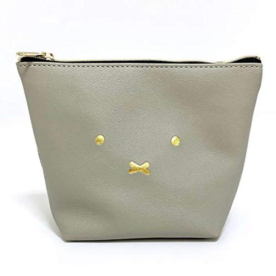 

Miffy Mini Pouch Monochrome Miffy Small Item Mini Gray Boat-Shaped GY, Face, Case, Pouch, (MCOR) серый