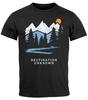 Mens T-Shirt Prinsshirt Mountains Hiking Adventure Outdoor Minimalist-