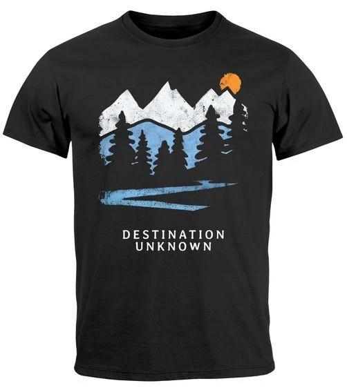 Мужская футболка Prinsshirt Горы Поход Приключение На открытом воздухе Минималистичная- 4XL