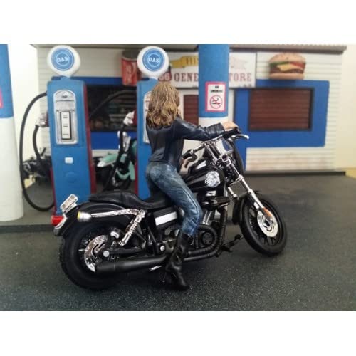 American Diorama Biker Figure Angel 1:18 Scale Diecast Model [Parallel Import]