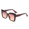 Fashion Oversized Cat Eye Sunglasses Women Fashion Colorful Leopard Eyewear Shades UV400 Men Square Gradient Sun Glasses