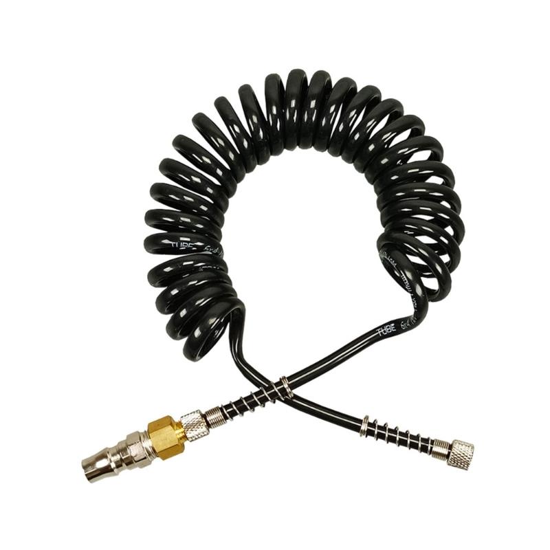 

Recoil Hose Air Compressor Hose Recoil with 1/4Inch Quick Couplers Plugs Fittings Efficient Use in Various Conditions 1