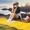 Tapete dobrável portátil à prova de umidade tipo ninho de ovo para camping e viagens