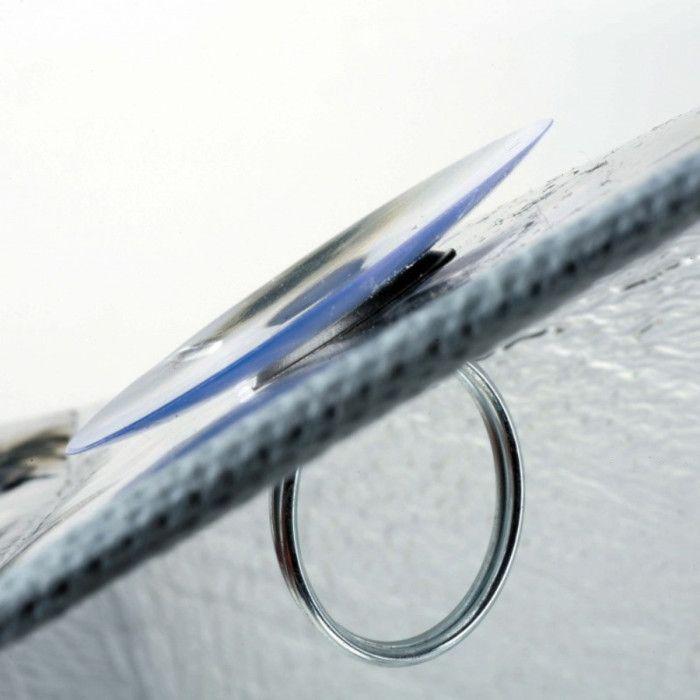 Pare-soleil frontal pliable - SWISS DRIVE - 145 x 70 cm - Protection UV - Argent holographique - Ventouses