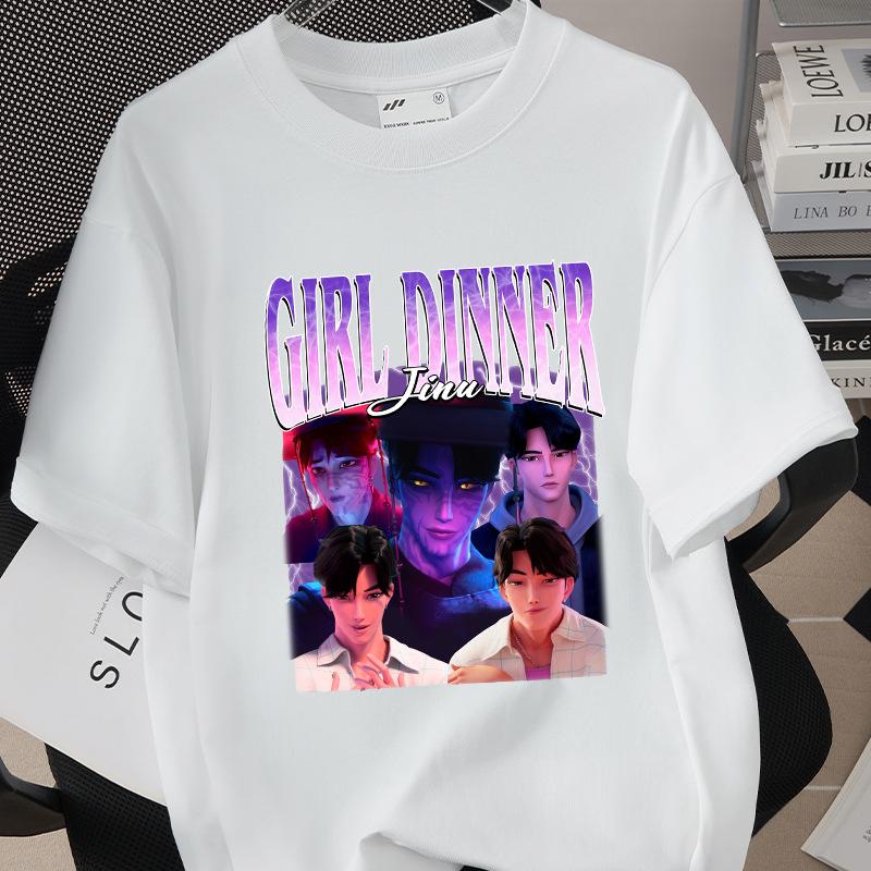 Kpop Korean Wave Witch Hunt Printed Short Sleeved T-shirt