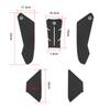 Motorcycle Tank Pad Stickers For HONDA CBR1000RR 2017- Rubber Scratch Resistant Protector Cover Matte Texture