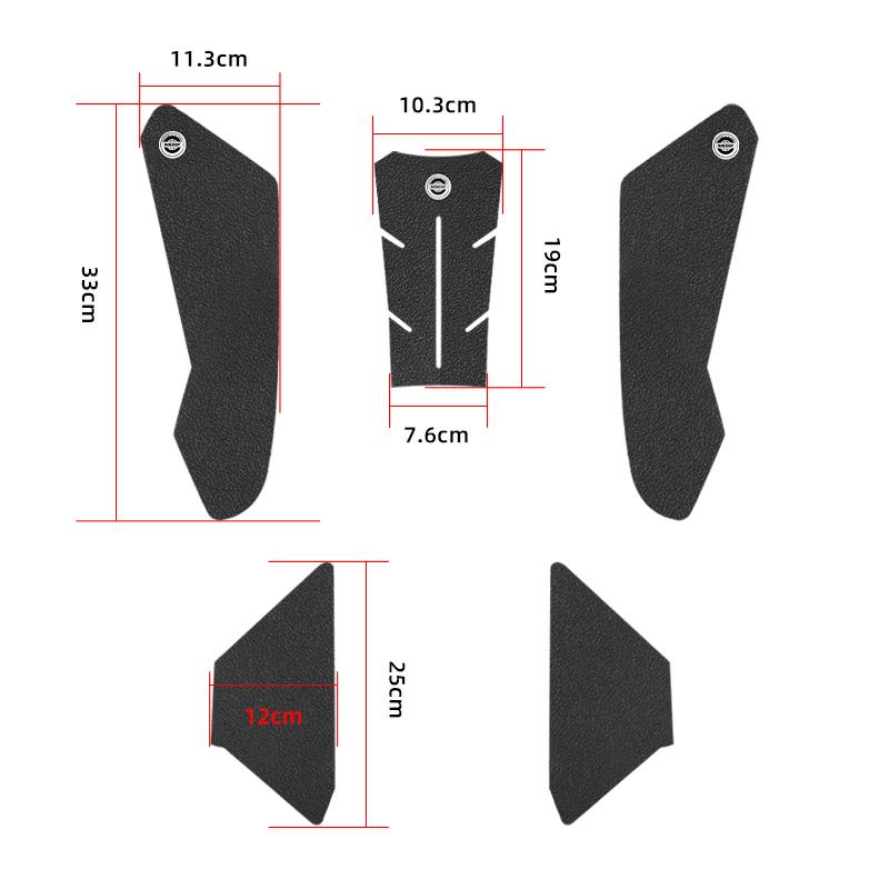 Nálepky na podložku motocyklu pro HONDA CBR1000RR 2017- Gumový ochranný kryt odolný proti poškrábání, matná textura