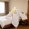Lustiges Gänse-Enten-Kostüm für Kinder Erwachsene, Kapuzen-Tier-Einteiler Pyjama, Weiche Plüsch Tragbare Decke, Halloween Cosplay