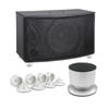 Flushbay Speaker Insulator Alloy Height for Audio Sound Quality Improvement 4-Pack Spikes, + Brass, Adjustable, Speakers, (Black)
