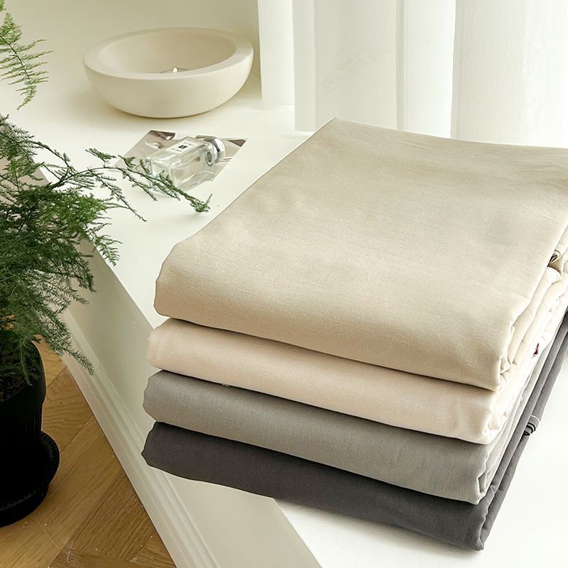 Ns Wind Solid Color Bed Sheet Single Piece Student Dormitory Simple Thickened Skin-friendly Double Bed All-inclusive