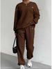 2024 Autumn/Winter Women's Jacquard Long-Sleeve Sweatshirt and Pants Set