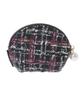 Maison de Fleur Linton Tweed Portemonneetje voor Dames, Off-White