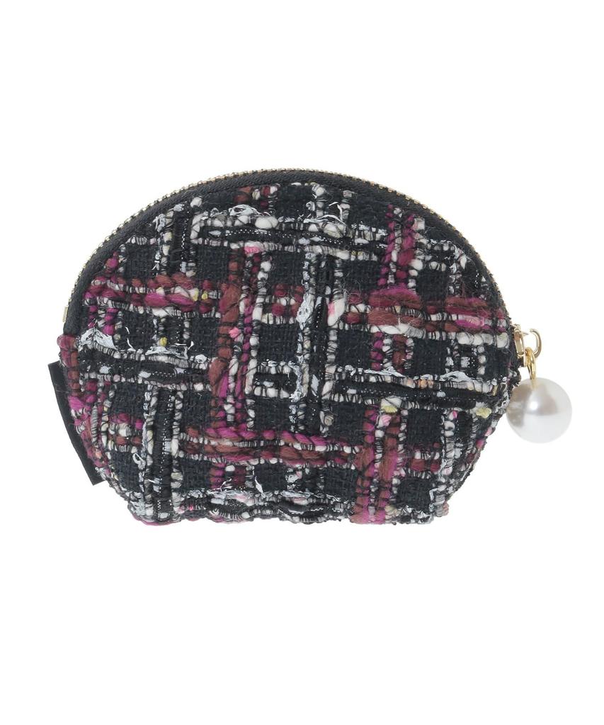 Maison de Fleur Linton Tweed Portemonneetje voor Dames, Off-White