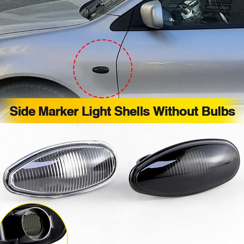 2PCS Side Marker Turn Signal Light Shell For Mitsubishi Outlander Lancer I-Miev No Bulb/Socket For Peugeot iOn Citroen C-Zero