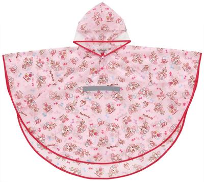 Skater Rain Poncho Children's Raincoat My Melody Sanrio Girls Suitable Height 110-125cm RAPO1