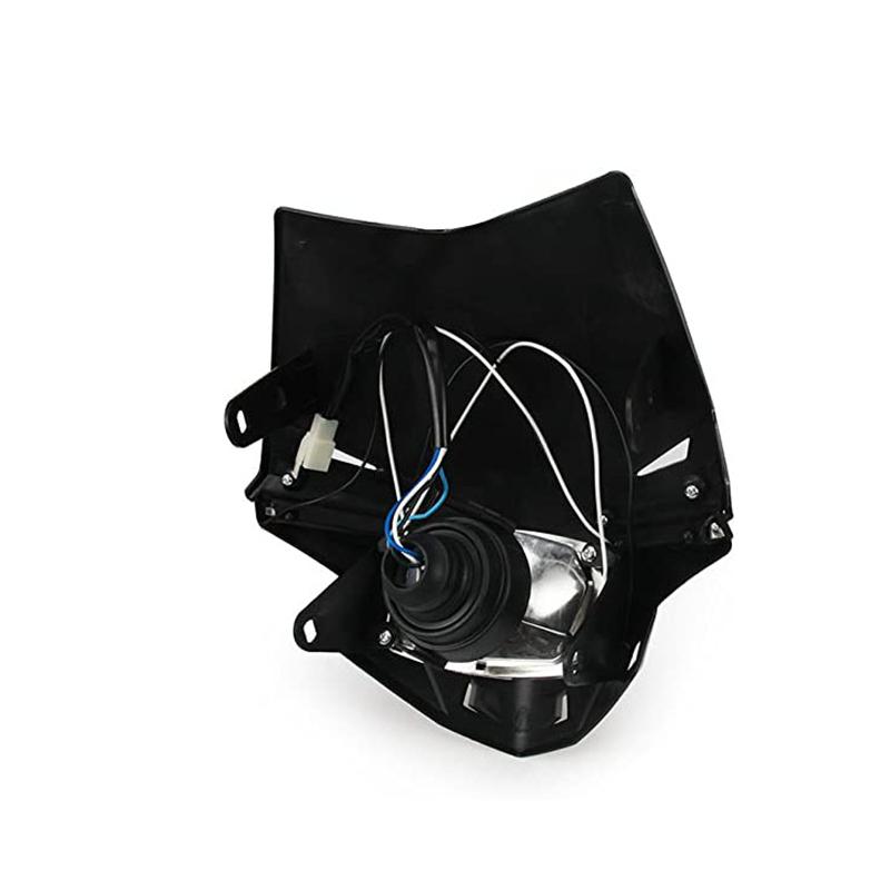 Motorcycle LED Headlight Head Light Headlamp Universal For KX KXF CR CRF Dirt Bike Enduro Supermoto Bike LED Head Lamp 12V 35W