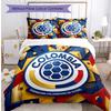 Colombia Football Printed Bedding 3 Piece Set Cozy Breathable Bed Cover Set As Housewarming Holiday Gift