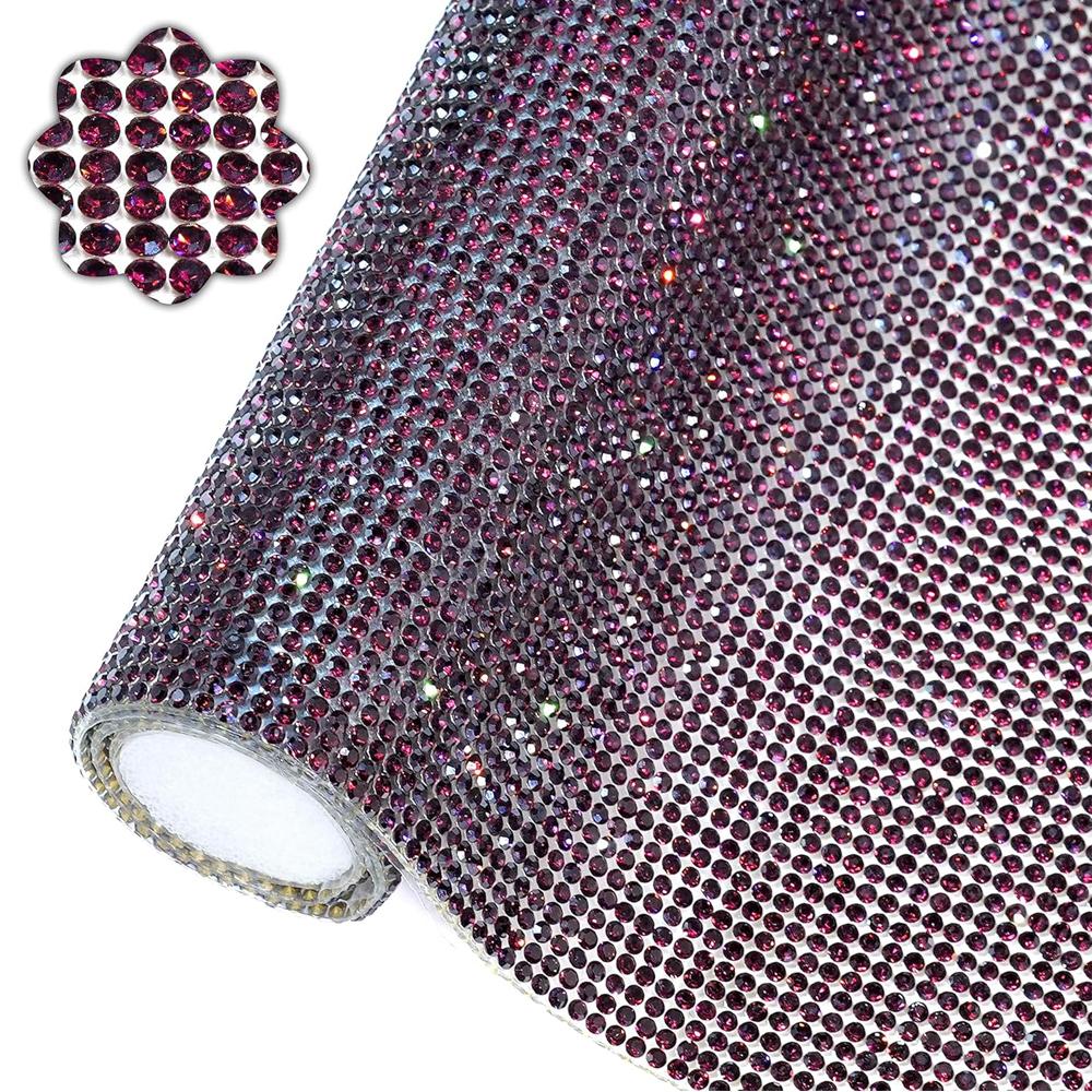 Bling Rhinestone Sticker DIY Car Decoration Stickers Self-Adhesive Hotfix Glitter Crystal Gem Sheet Sticker for Car&Craft Decor