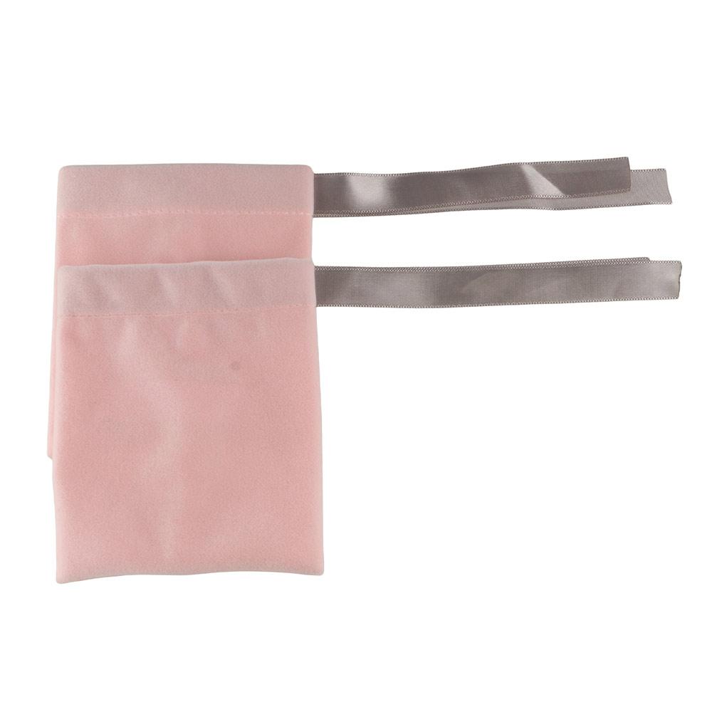 Wedding Bow Necklace Pouches Drawstring Gift Packaging Velvet Pouch Jewelry Bags Packaging Bags