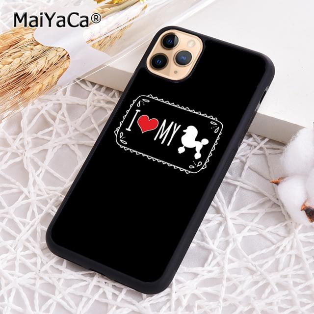 MaiYaCa Poodles Cartoon Girly Cute Style Phone Case For iPhone 17 Air 16 15 Plus 11 12 13 14 Pro Max Shell Coque