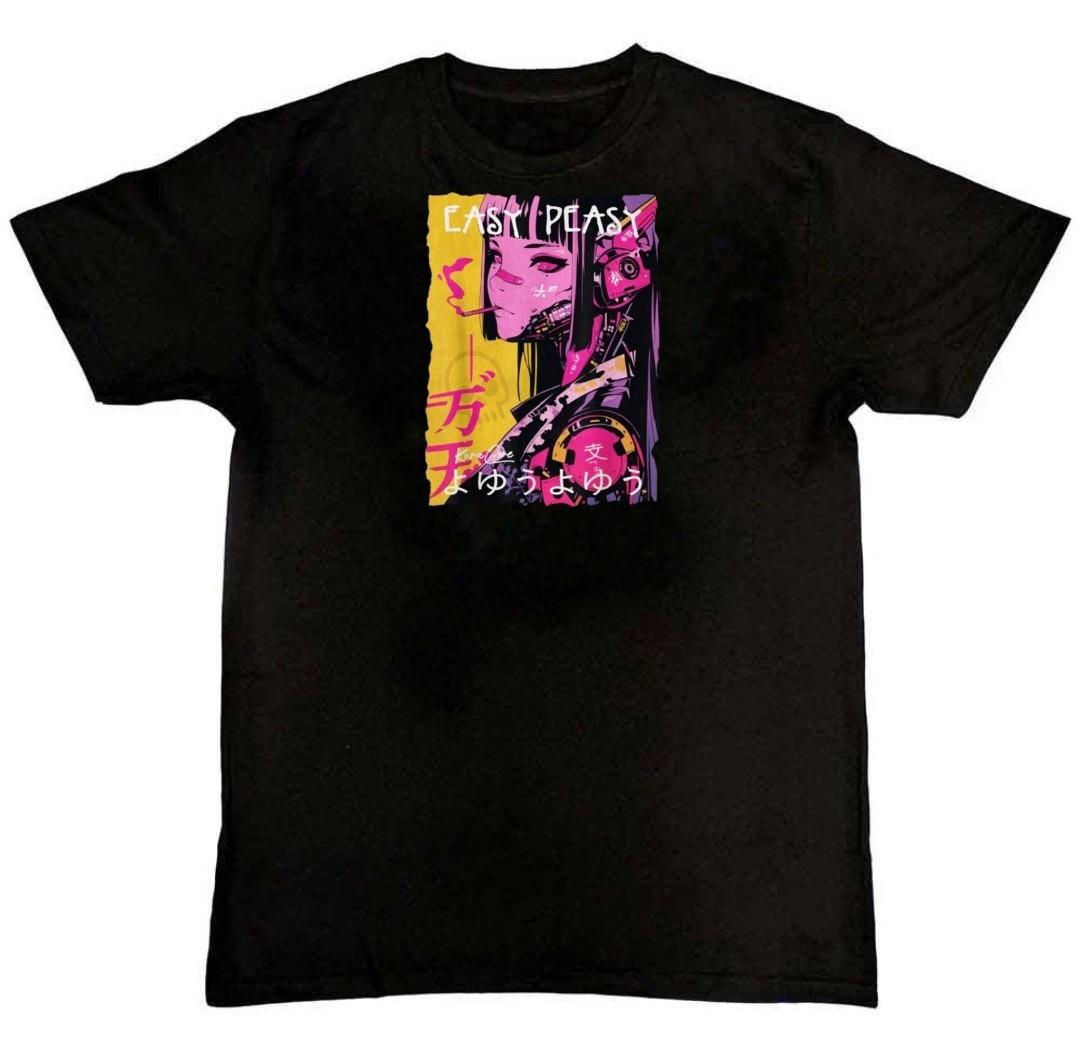Japanese Streetwear Cyberpunk Techwear Graphic Mens T-Shirt M