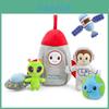 Space Monkey Plush Set With Interactive Toy For Family Role Play And Cuddle