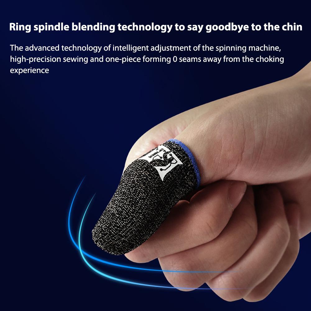 2 Pcs Finger Sleeve Non-slip Breathable Game Controller Thumb Sleeves Sensitive Touch-screen Gaming Gloves