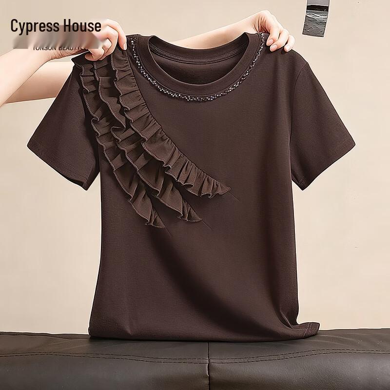 Sybayshe Women s Round Neck Slim Fit T-Shirt S