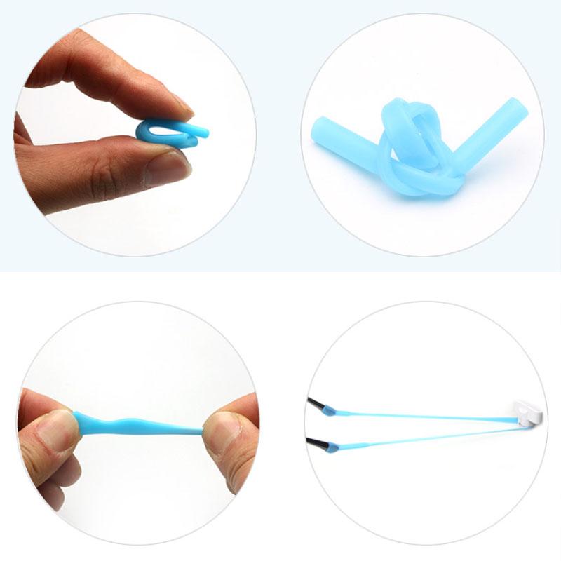 1PC Silicone Non-Slip Rope Children Glasses Chain Set Eyeglasses Glasses Sunglasses Strap Sport Cord Band Hook Holder
