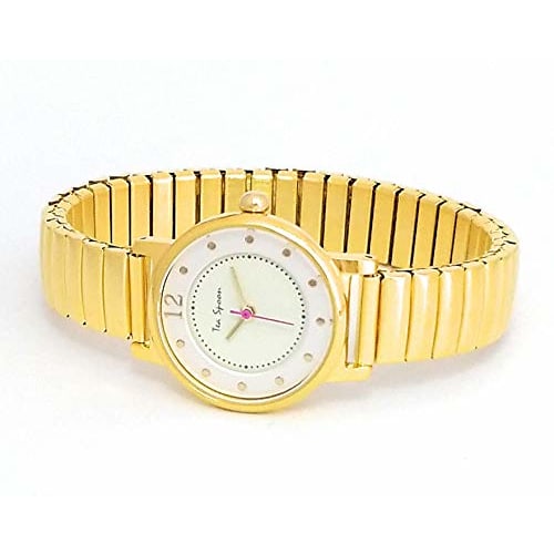 Tea Spoon Nickel-Free Two-Layer Dial Accordion Watch N03819A-5 GD Women's Gold