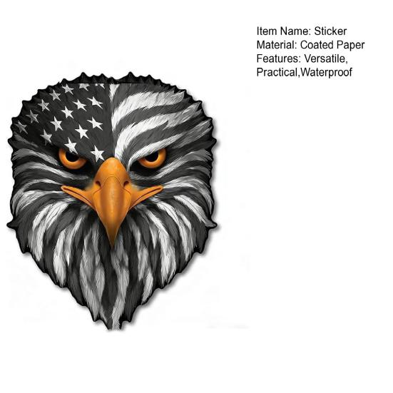 Reflecterende Adelaarsogen USA Vlag Sticker Patriotische Auto Sticker met 3D Effect Hoge Zichtbaarheid Dag & Nacht Weerbestendig Vinyl voor Auto Vrachtwagen SUV