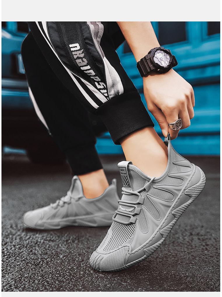 2025 Letní Lehké Pánské Flyknit Tenisky - Prodyšné, Všestranné, Ležérní Síťované Boty