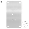 Hinge Repair Plate Anti-Rust Multi-Hole Hardware Stainless Steel Hinge Repair Plate with Fixing Screws for Kitchen Cabinet