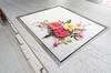 Glass stovetop protector 70x52 Flower