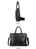 Men's Genuine Leather Cowhide Laptop Crossbody Bag - Business Travel Trend