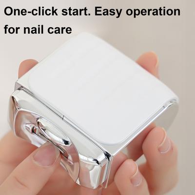 2-in-1 Elektrischer Nagelknipser Automatischer Kinder Erwachsene Senioren Nageltrimmer mit LED-Licht Baby Maniküre Schleiffeile Fingernagelschneider Polierer