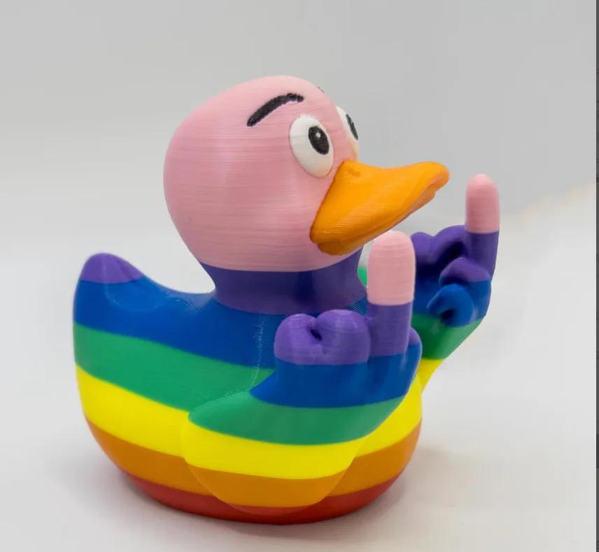

Resin Funny Middle Finger Duck Statue Rustic Country Kitchen Decor Farm Animal Table Ornament Mini Garden Decoration
