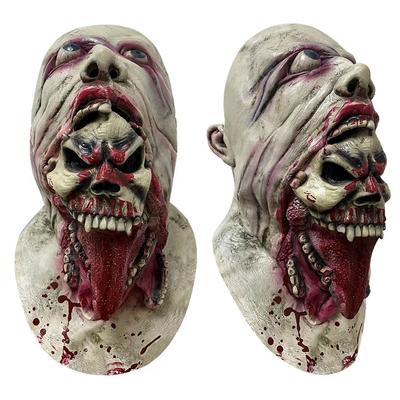 Halloween Mask Ball Horror Latex Mask Show Props Tricky Hood