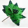 Artificial Christmas Flowers with Glitter for Tree Decoration and DIY Arrangements