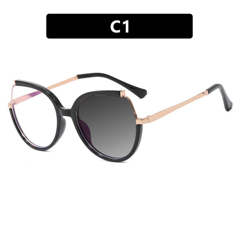 Vintage Round Oversized Photochromic Reading Glasses Women Anti Blue Light Hyperopia Prescription Eyewear +1 5 +2 5 Fashion