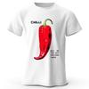 Scharfes Chilischoten T-Shirt 100% Baumwolle Kräftig Rot Glühend Grafik-T-Shirt für Männer und Frauen Feurige Essensliebhaber