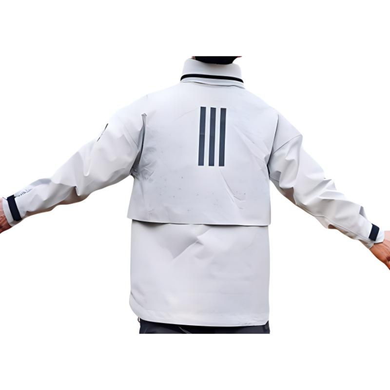 Adidas Myshelter Reflekterende Rain.Rdy Printed Casual hettejakke Menn Yttertøy Lysegrå IR6139