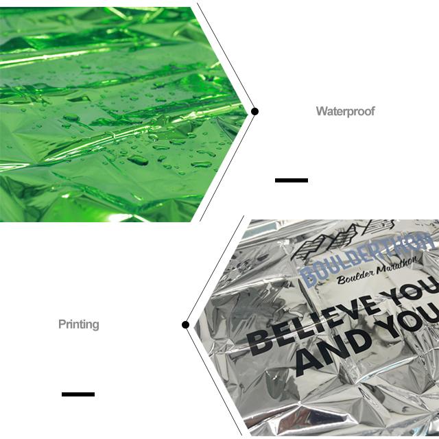 Gold Silver Emergency Mylar Survival Space Foil Thermal Blanket