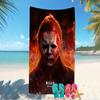 Beach Towel with The Revenge of Michael Myers Pattern - soft,absorbent,machine washable Lightweight&Modern,swimming,Travel Essentials