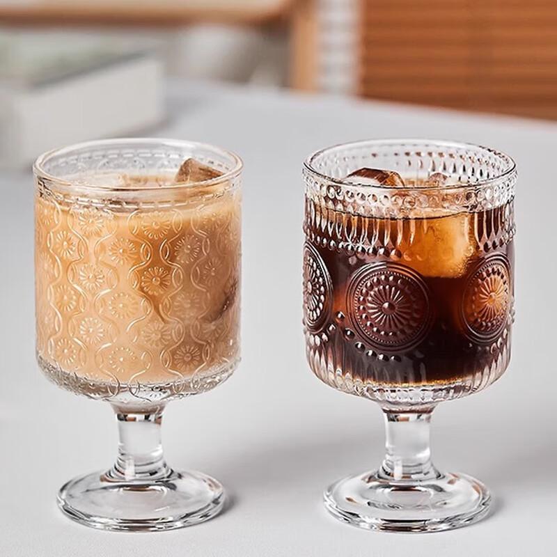 Shangqi Clear Glass Ice Coffee & Drink Cups (Set of 3)